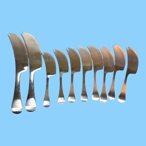 Dansk Torun 5 1/4, 7 1/2 in Cheese Picks Knives Stainless Steel Set 10 Korea MCM